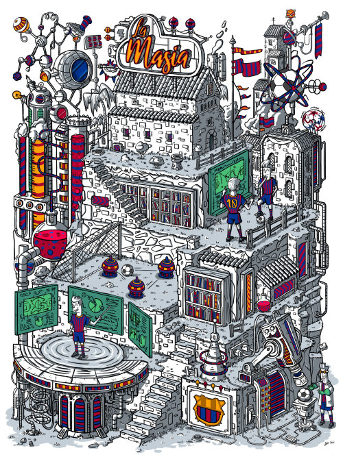 Comic illustration of Building
