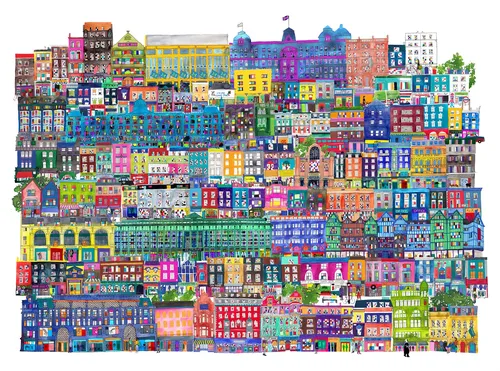 London cityscape painting