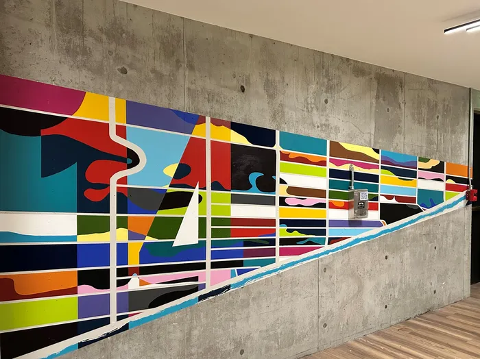 Mural depicts the Golden Triangle neighborhood of Denver