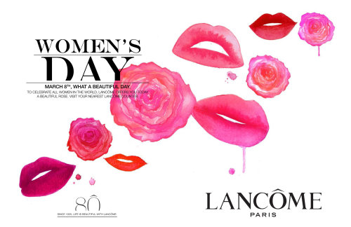 Lips illustration for women's day