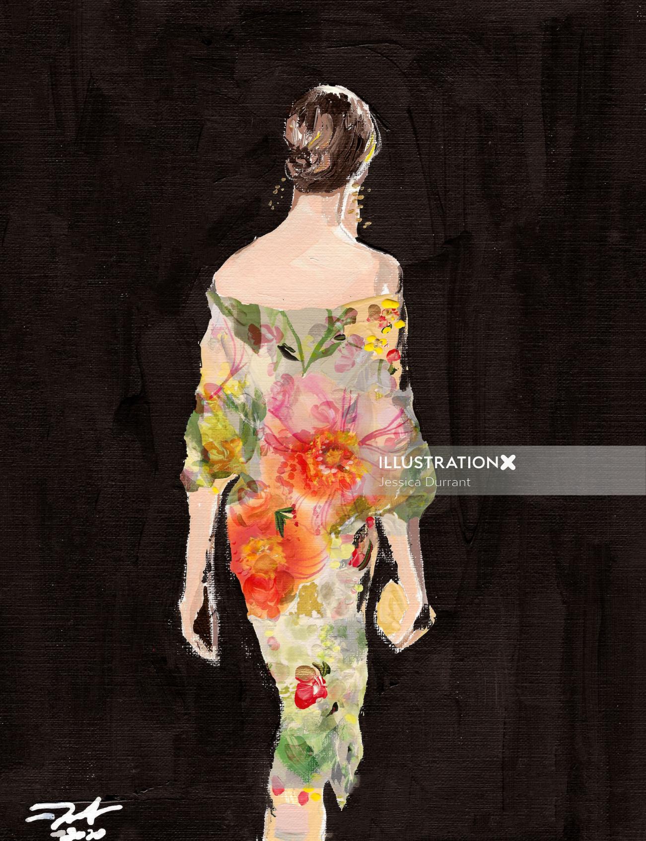 Fashion Floral Dress
