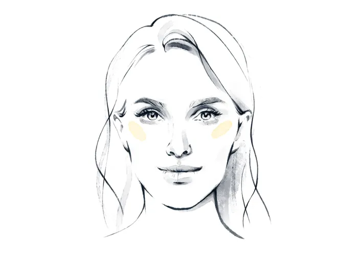 Line portrait of beautiful girl 