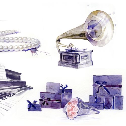 Musical instruments graphic design 