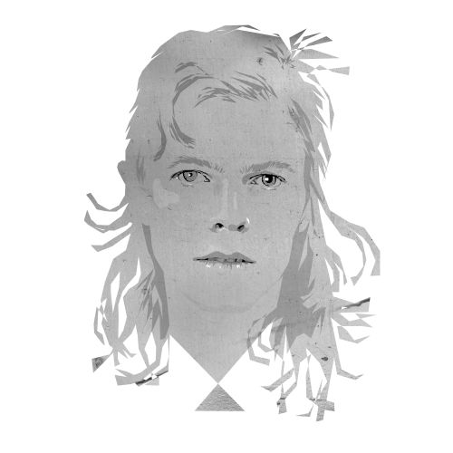 Abstract monochrome female portrait by Jessine Hein