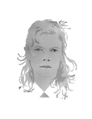 Abstract monochrome female portrait by Jessine Hein
