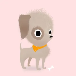 Cartoon dog illustration 