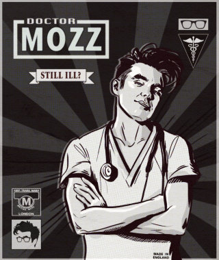 Design da capa em preto e branco do Doutor Mozz