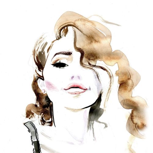 Woman water color- fashion illustration