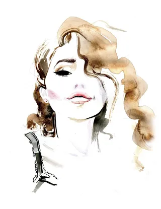 Woman water color- fashion illustration