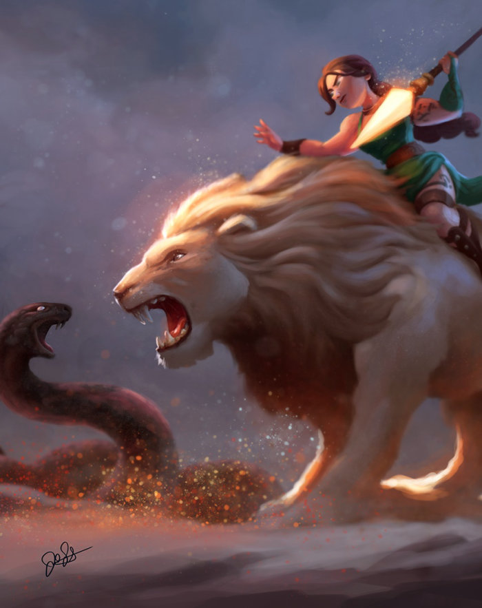 Animal Lion fantasy art