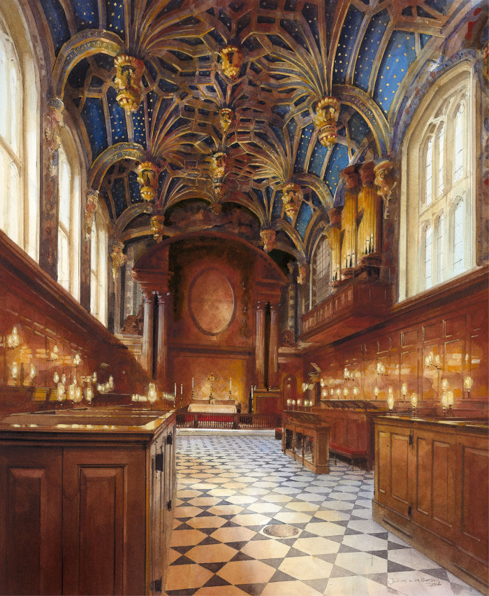 Interior design painting of Court Palace