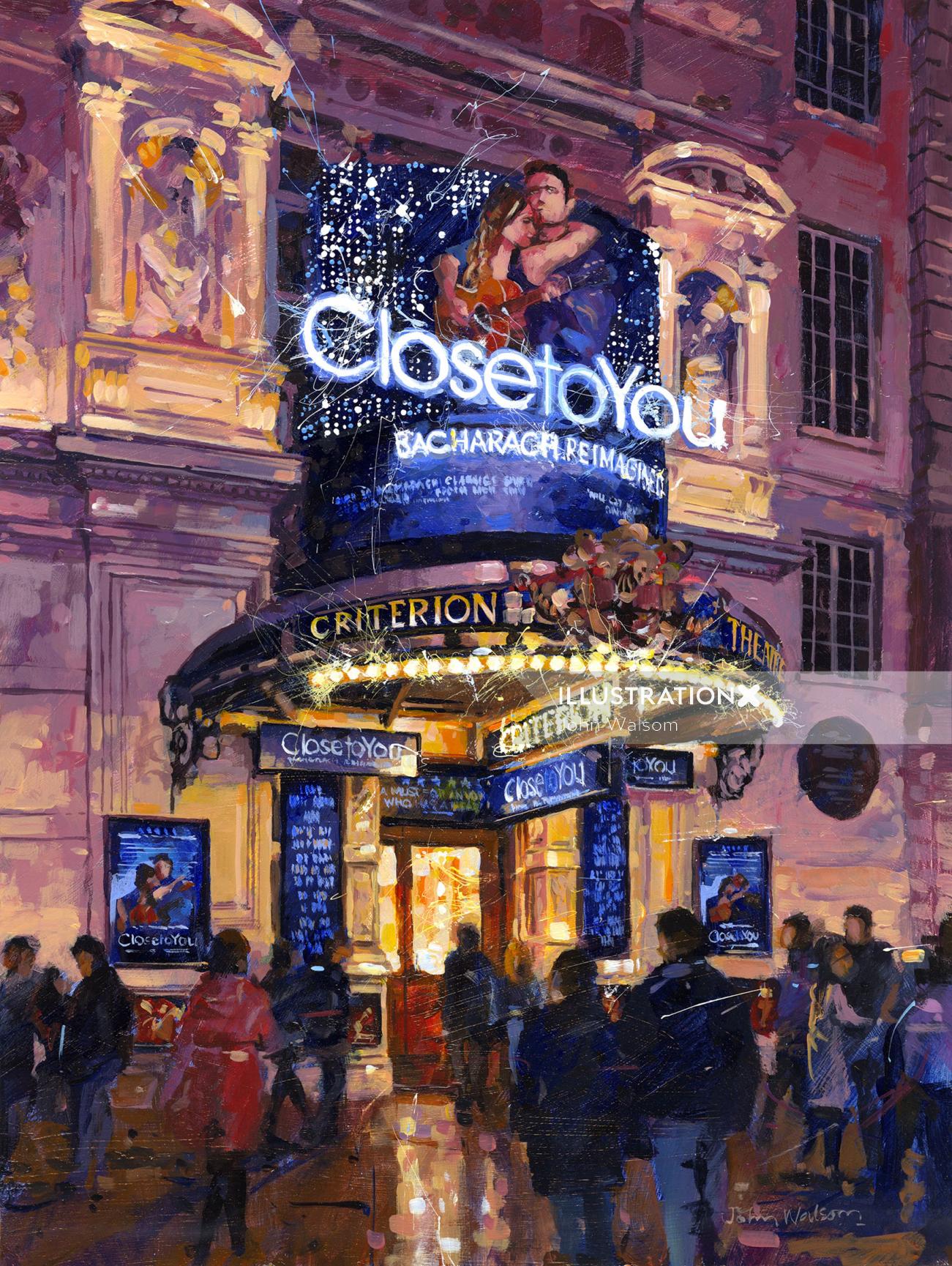Painting of Criterion Theatre, London