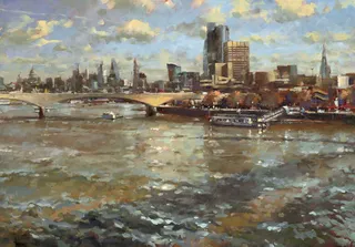 Skyline painting by John Walsom