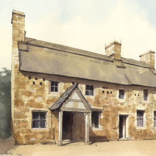 Painting of a Hamptonne Country Life Museum