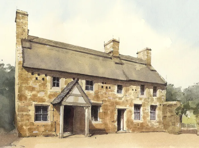 Painting of a Hamptonne Country Life Museum
