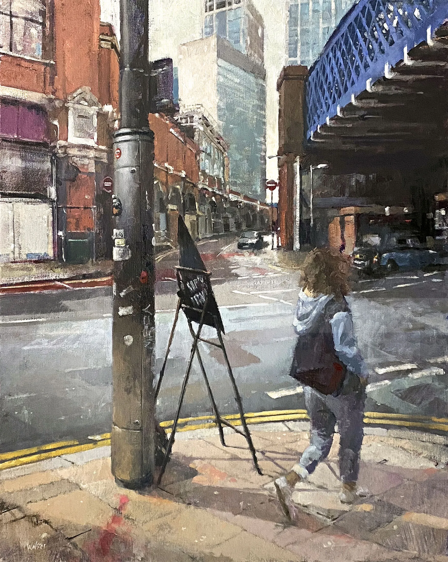 Streets near Waterloo station in London