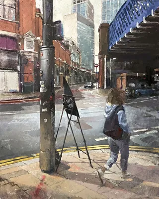 Streets near Waterloo station in London