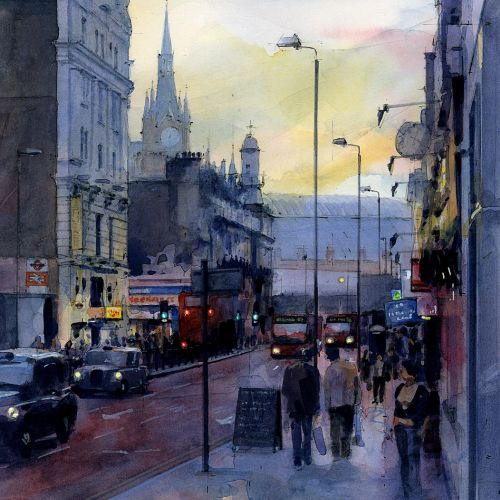 Streetscape Illustration by John Walsom