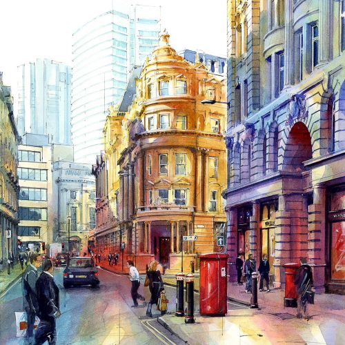 John Walsom  Architectural and Streetscapes Illustrator. UK