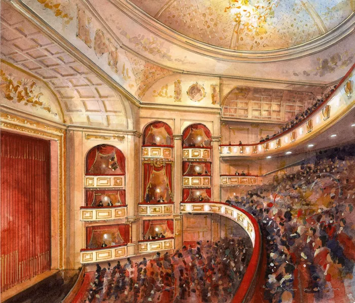 Theater Auditorium Building Drawing