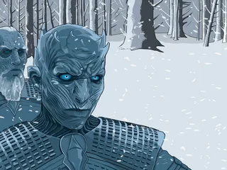 Illustration of White walkers monster