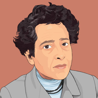 Portrait d&#39;une Hannah Arendt