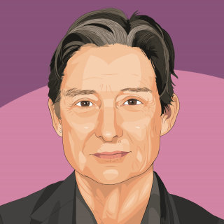 Pintura de retrato de Judith Butler
