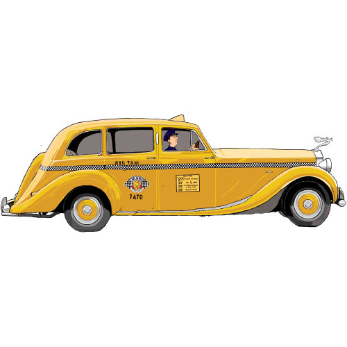 taxi jaune, taxi, vehichle