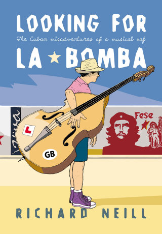 ラ・ボンバ：大きなギターを持つキューバ人