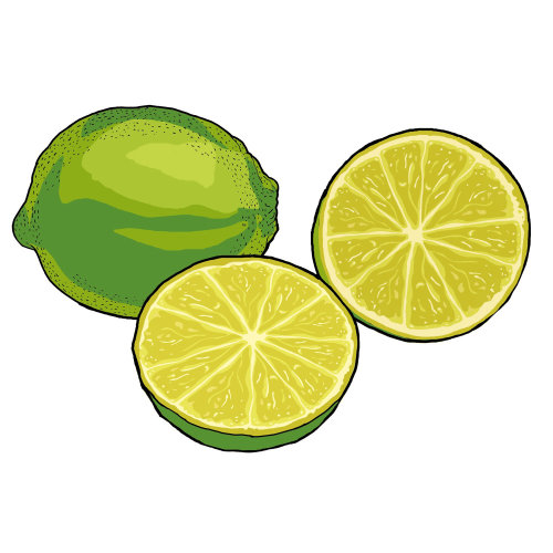 Limón, trozos en rodajas, fruta