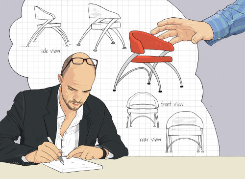 Ilustración de diseños de sillas estafa de Jonathan Allardyce