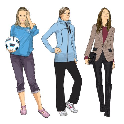 Sports fashion illustration