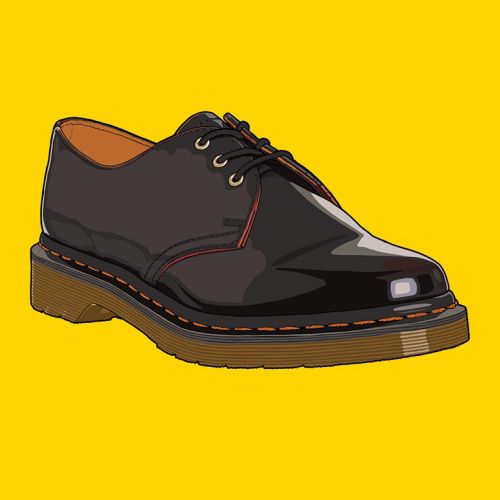 Illustration of Dr Martens Oxblood 1461 Vintage Shoes