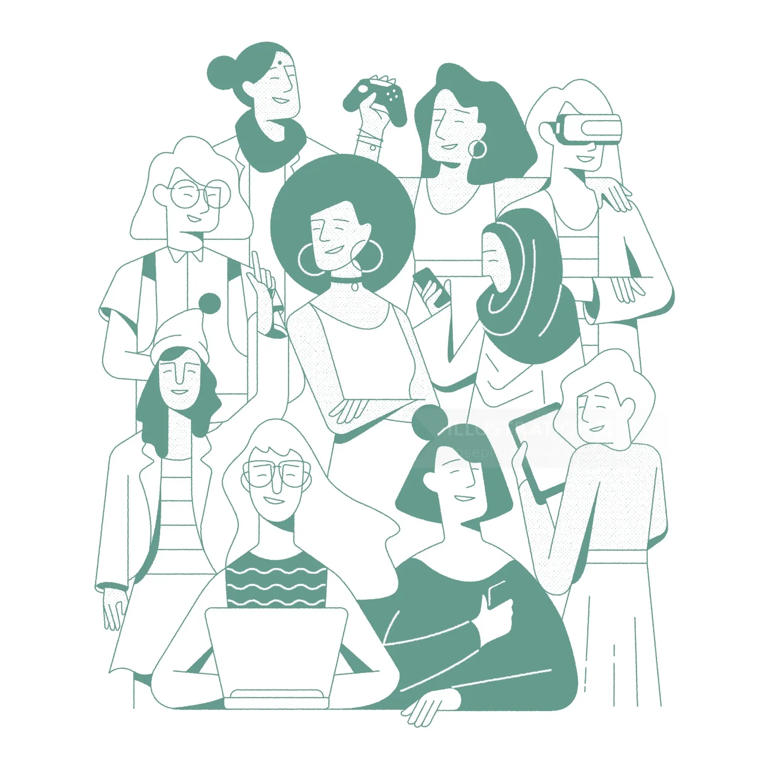 Line People moods
