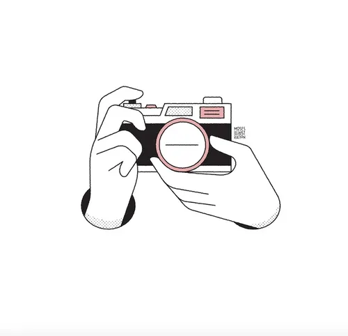 animation of camera click

