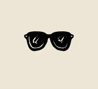 Illustration de lunettes noires
