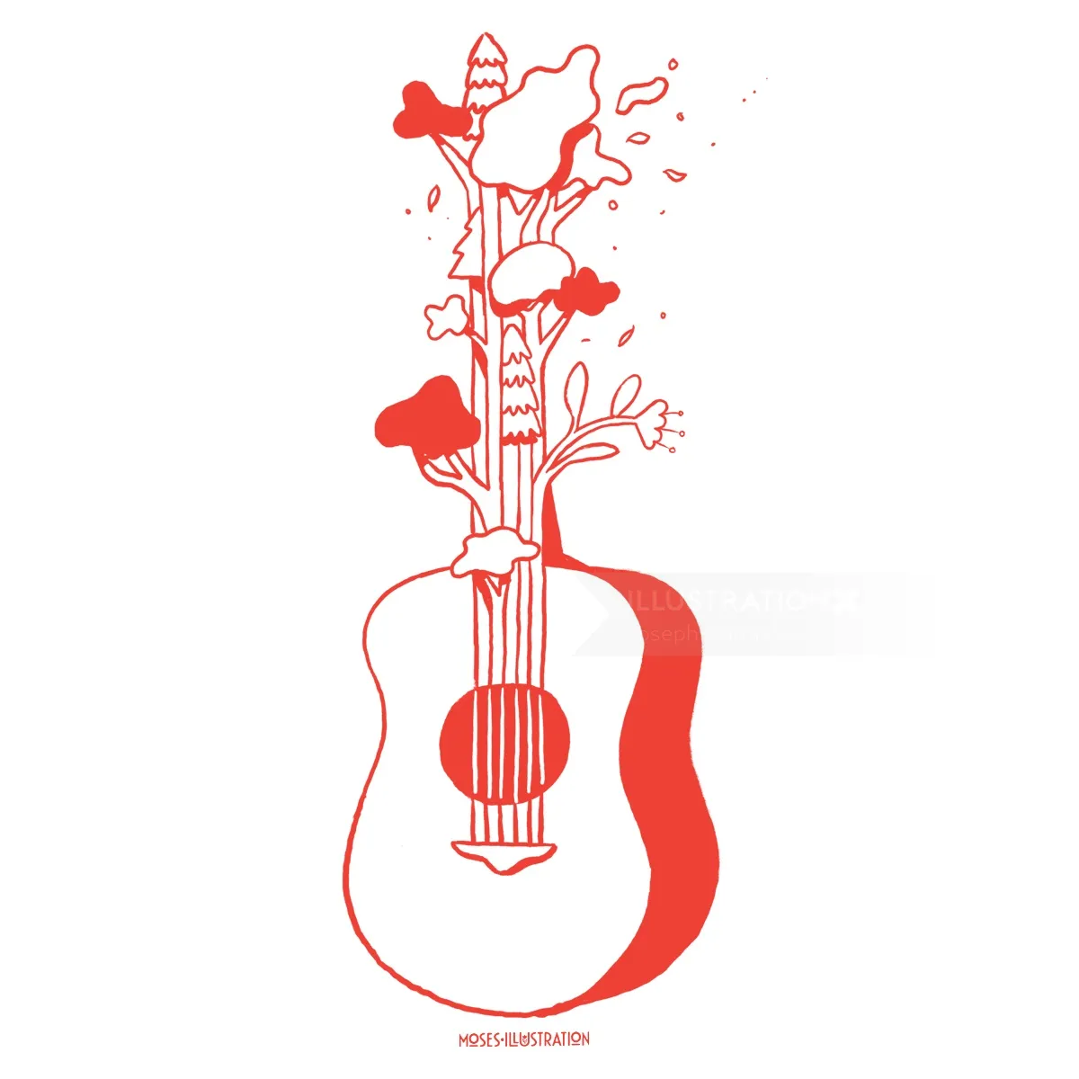 Nature illustration of Guitar
