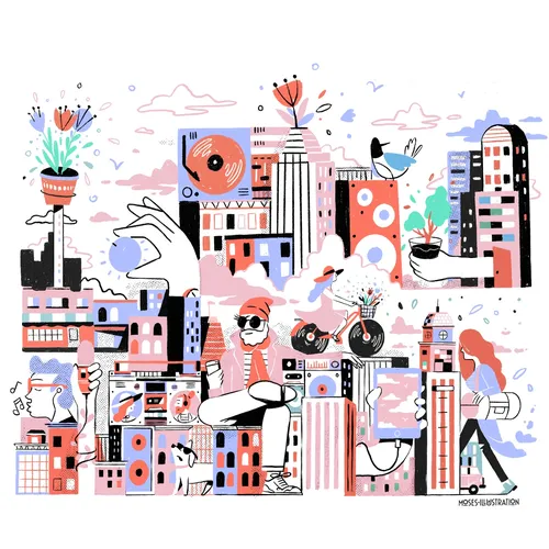 Mural for The Radio Bureau in New Zealand