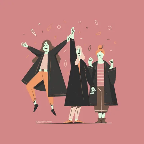 Con-Grad-ulations illustration for The Gates Foundation