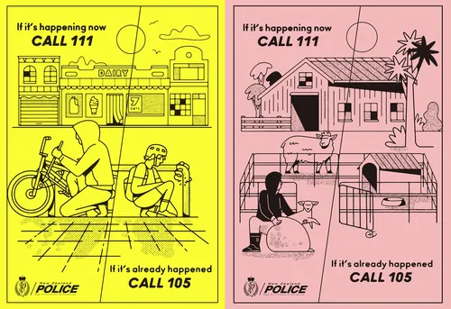 Cartoon & Humour Police flyer
