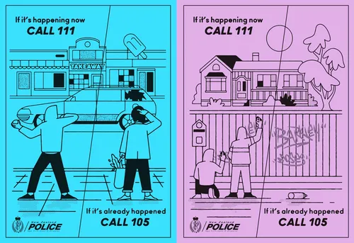 Cartoon & Humour flyer call 105
