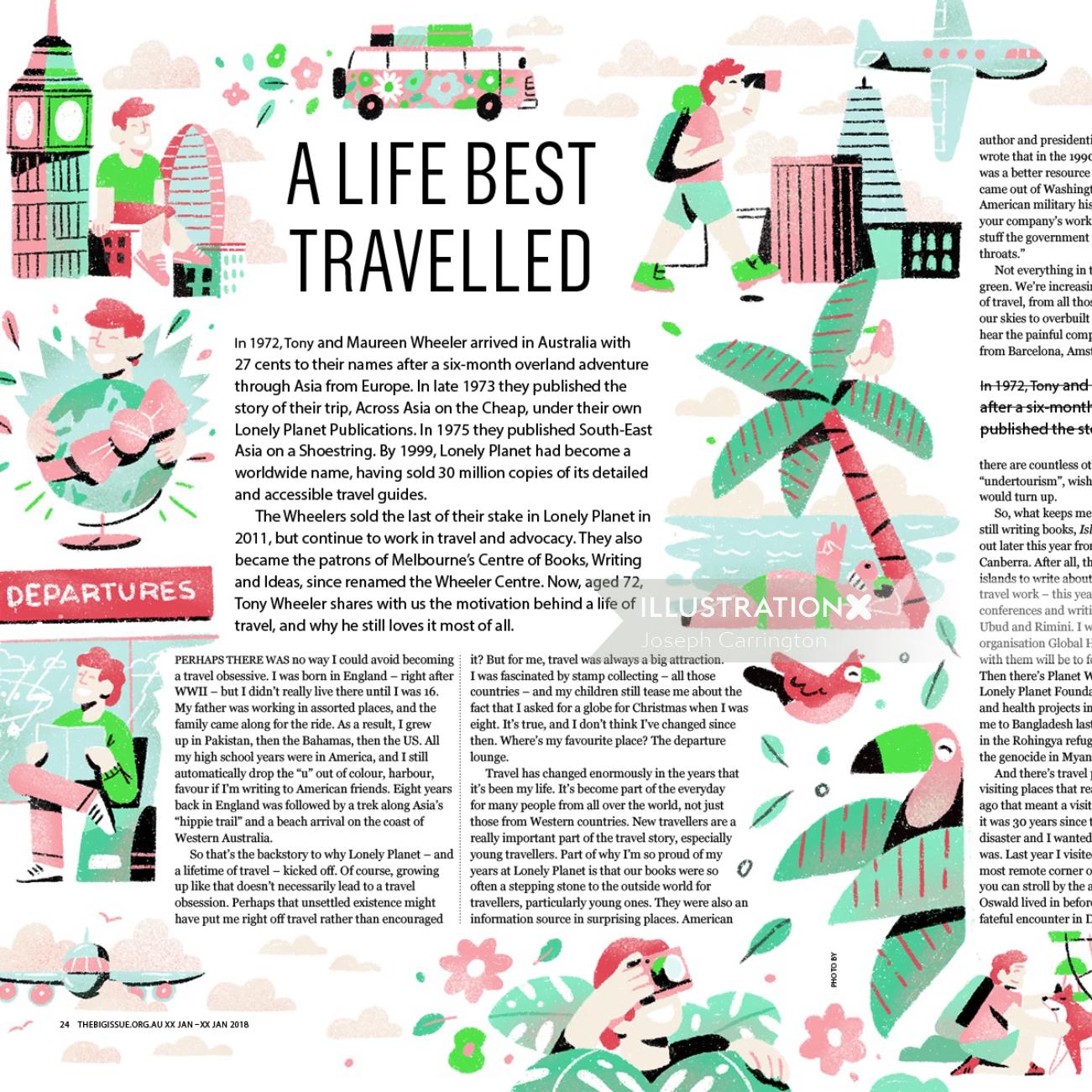 Lettering A life best travelled
