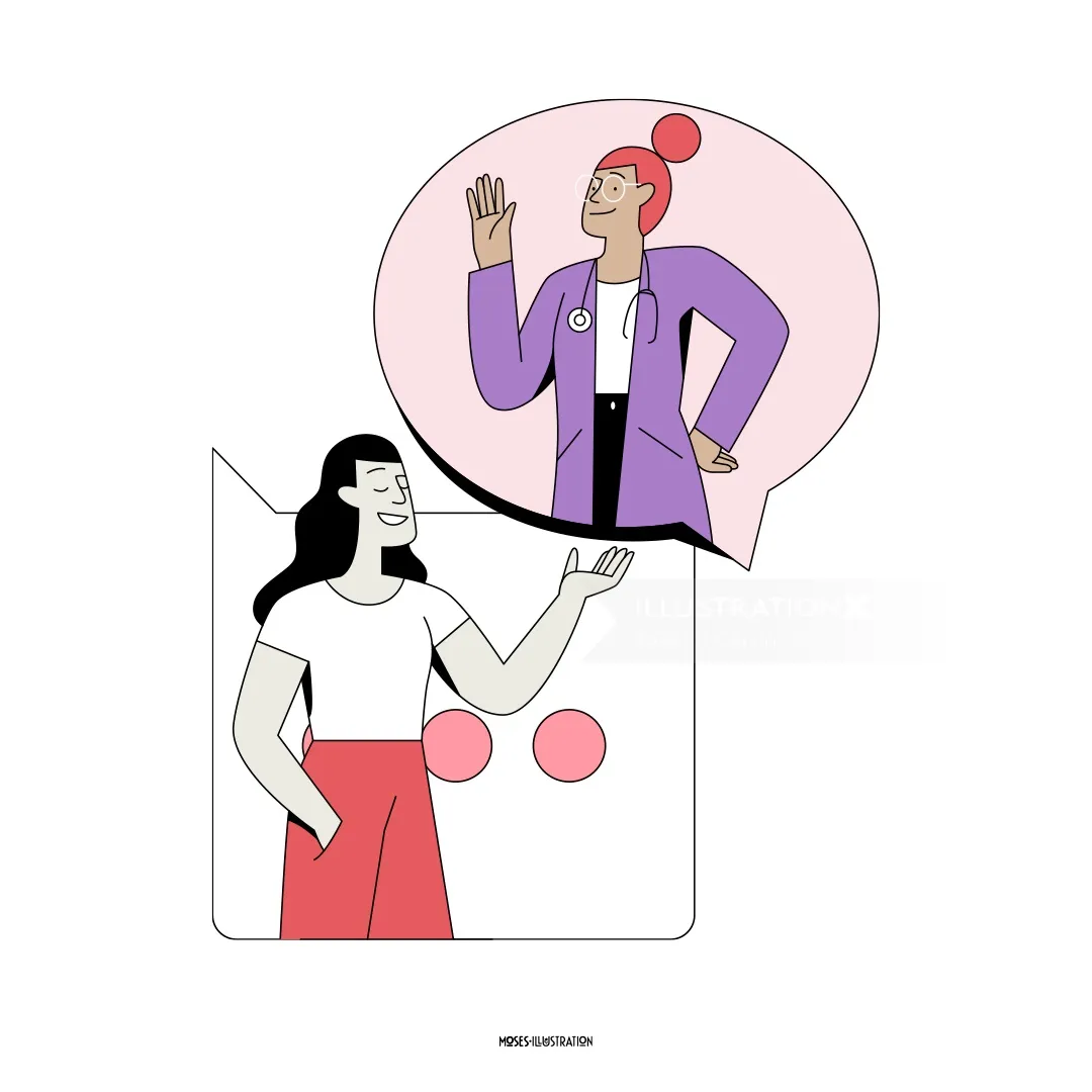 Graphic characters of women