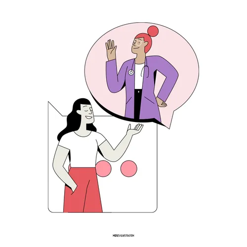 Graphic characters of women