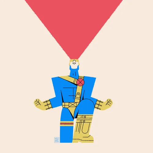 Graphic art of robot