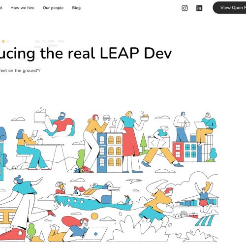 Graphic Introducing the real LEAP Dev