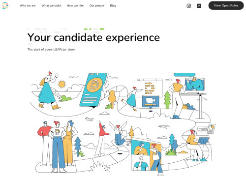 Graphic art of candidate experience