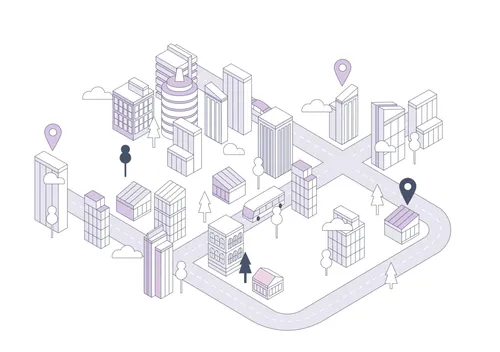 City map animation