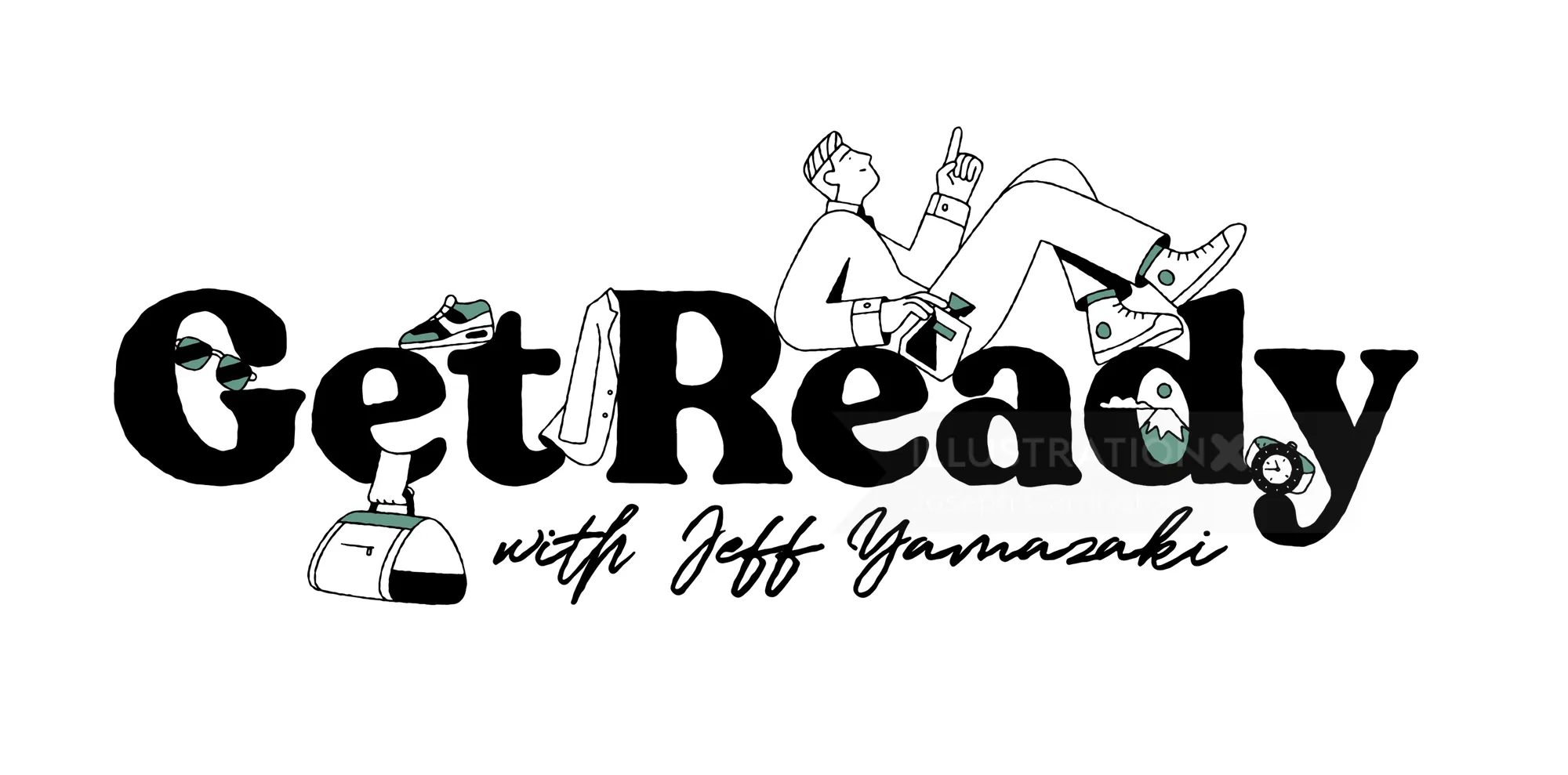 Get Ready with Jeff Yamazaki logo featuring a person reading