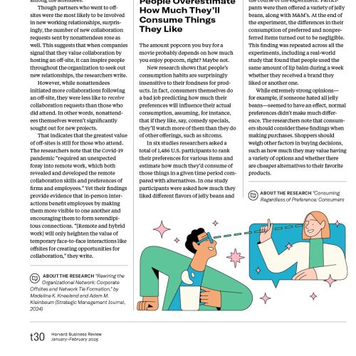 Cartoon illustrating advertising and product recall analysis with charts and confused marketers
